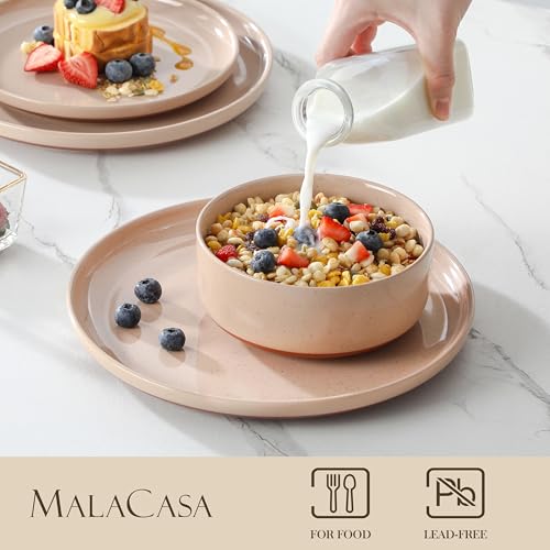 Plates and Bowls Sets (12 Pcs (Service for 4) / Pink)