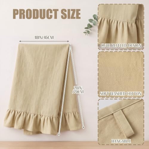 Beige Kitchen Towels Set of 2 (Beige / Retro)