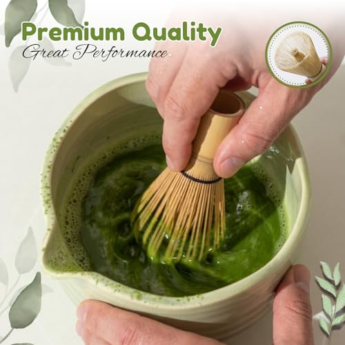 8PCS Matcha Whisk Set with Ceramic Bowl