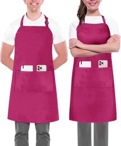 2 Pack Bib Apron (2 Pack / Pink)