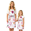 2 Pcs Parent Child Aprons (Love)