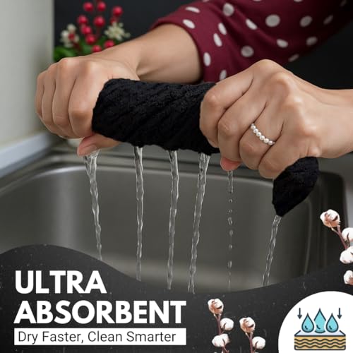 Kitchen Towels (Storm Black / 15 x 25)