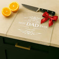 Engraved Acrylic Cutting Board with Counter Lip (Dad / 12"L x 8"W)
