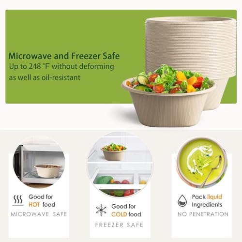 48 Oz Disposable Bowls (Natural / 48 Oz)