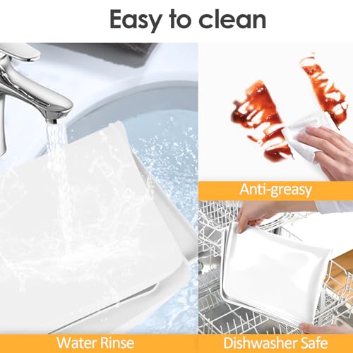 Silicone Coffee Maker Mat with Lip for Countertops (White / 19.7'' x 15'')