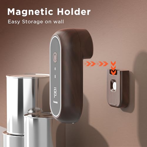 Turbo Rechargeable Electric Can Opener (Wood)