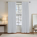 White Curtain Panels (Greyish White / 42"W x 84"L (Pack of 2))