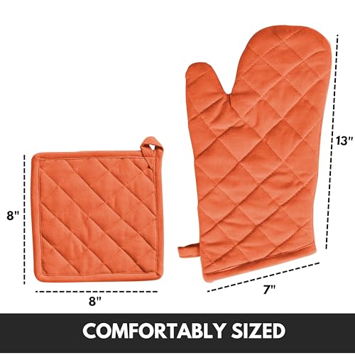 Oven Mitt 7"x13" (Orange)