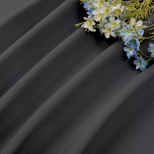 84Inch Blackout Curtains for Bedroom (Grey / 52"W x 84"L (Pack of 2))