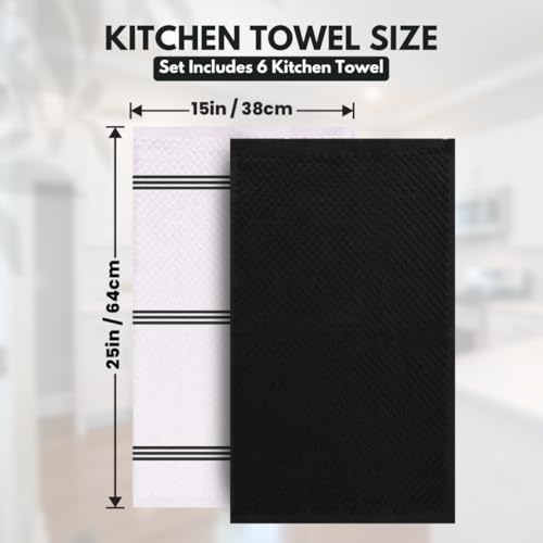 Kitchen Towels (Storm Black / 15 x 25)