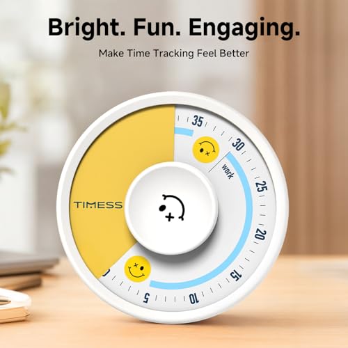 60 Minute Visual Timer with Twist (White Smile)