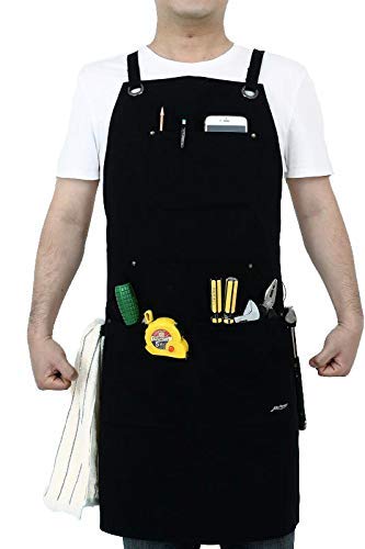 Heavy Duty Canvas Work Apron (Black)