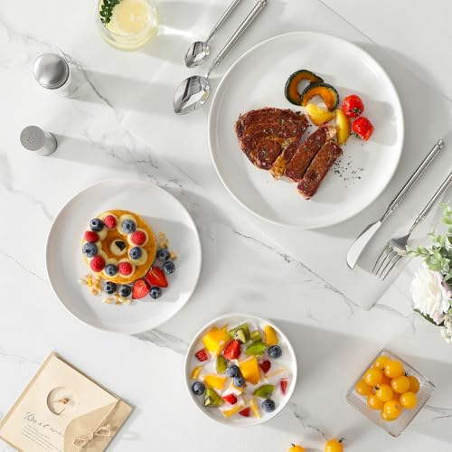 Plates and Bowls Sets (24 Pcs (Service for 8) / White)
