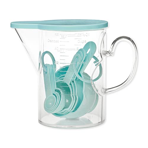 Measuring Cups and Measuring Spoons Set of 10 Pieces (Blue)