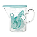 Measuring Cups and Measuring Spoons Set of 10 Pieces (Blue)