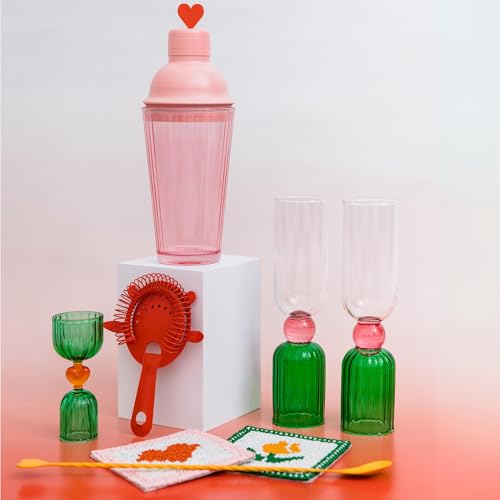 Glass Cocktail Measuring Jigger