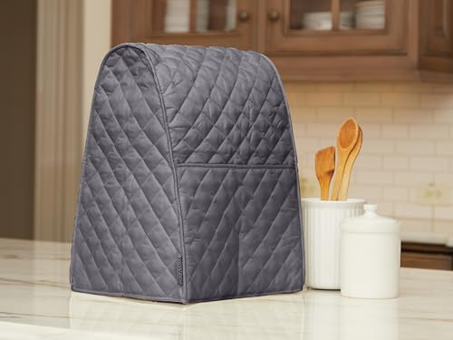 Mixer Cover Dust Protection (Slate Quilted Polyester / 12W x 12D x 17H)