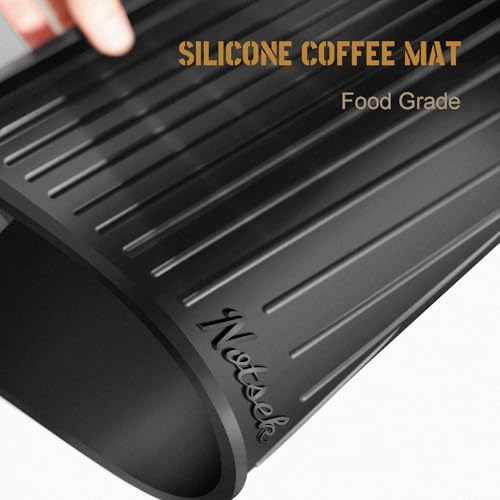 Silicone Coffee Machine Mat for Breville 870 (Black / 35*35*0.6cm)