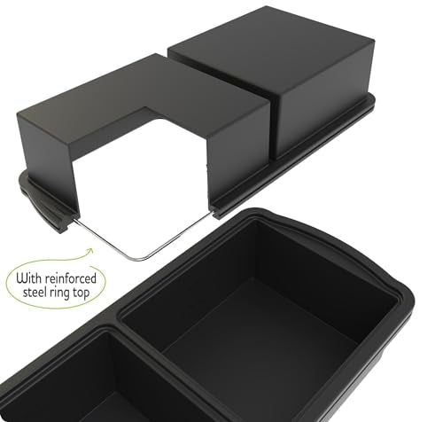 Silicone Freezer Trays with Lid (Grey-2 cup)