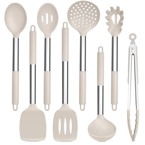 Kitchen Utensils Set of 8 (Khaki)