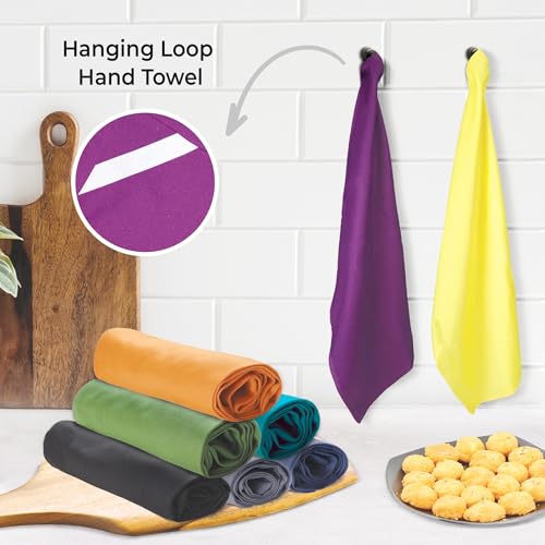 Kitchen Towels Cotton Dish Towels 20”x30” (20" x 30" (Set of 12) / 020 Multi)