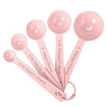 Stainless Steel Measuring Spoons Set of 5 (Pink)
