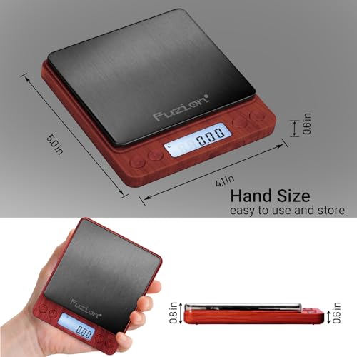 Digital Scale .01 Gram Accuracy (Wood Grain)