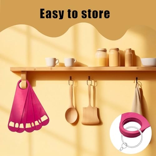 Pink Stainless Steel Flat Bottle Opener Set 5pcs