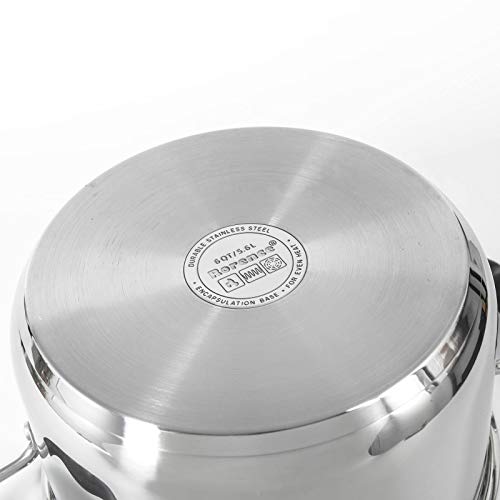 6 Quart Stainless Steel Stock Pot (6 Quarts)