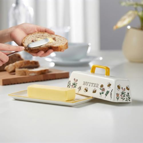 Ceramic Butter Dish with Lid (Meadow)
