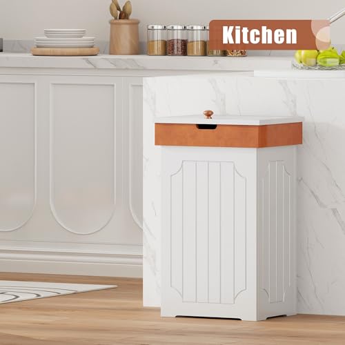 Trash Can Cabinet (White)