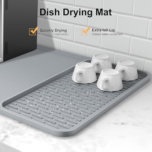 Silicone Coffee Mat (Gray / 16" x 16")
