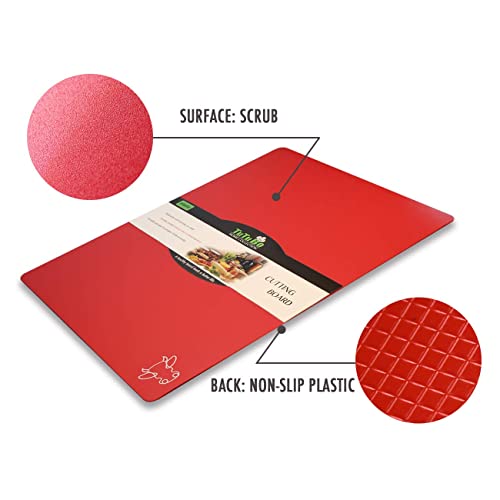 Plastic Cutting Boards for Kitchen (Multi colors)
