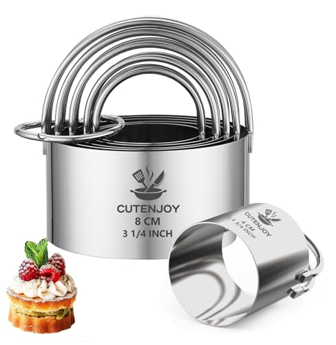 Cookie Cutters (5 PCS Round With Handle)