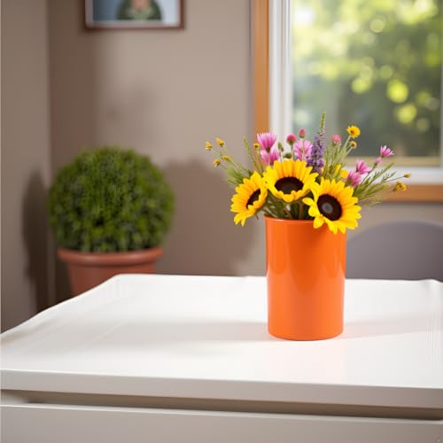 6 Piece Kitchen Utensil Holder for Kitchen Counter (Utensil Holder Set / Orange)