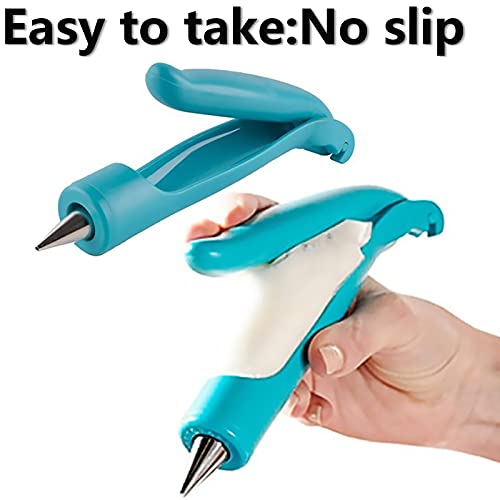 Cake Decorating Pen Tool Kit Pastry Bag DIY Cake Deco Tools Kit Pastry Icing Pen Piping Kit Bags (Blue / Decorating Pen)
