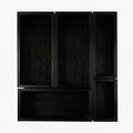 bamboo drawer organizer Set (1 X 5PCS Black)