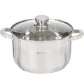 Standard 7 Quart Stainless Steel Stock Pot with Glass Lid (7 Quarts)
