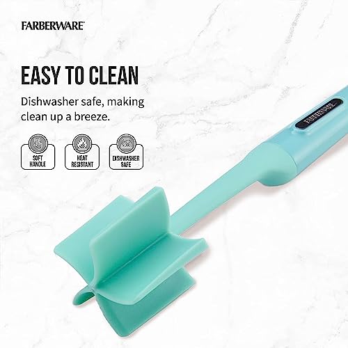 Heat Resistant Nylon Meat and Potato Masher (Aqua)