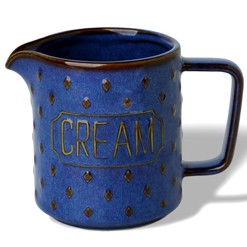 Ceramic Creamer Pitcher (Vintage Blue)