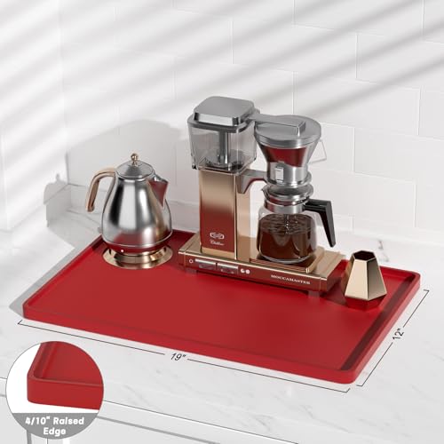 Silicone Coffee Mat (Red / 12" x 19")