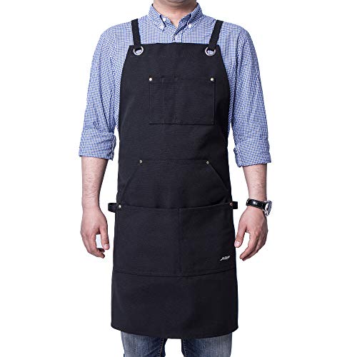 Heavy Duty Canvas Work Apron (Black)
