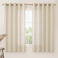 Linen Curtains 63 inch Length for Living Room 2 Panels (60"W x 63"L (Pack of 2) / Linen)