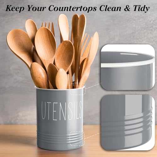 Gray Kitchen Utensil Holder