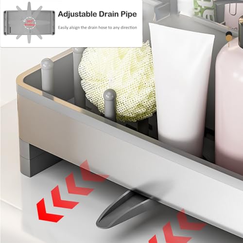 Sponge Holder for Kitchen Sink (Grey)