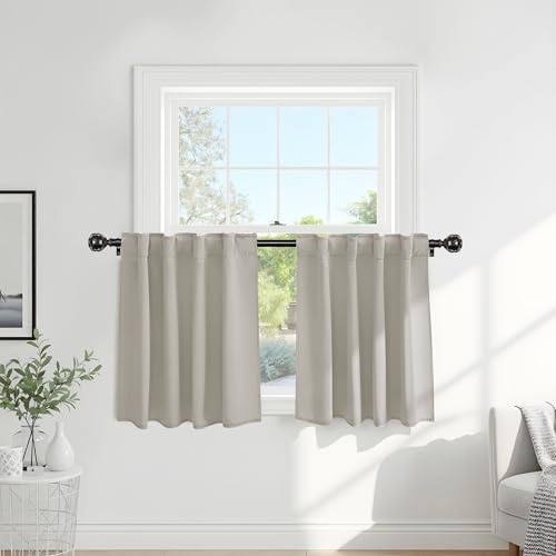 Cream Draperies & Curtains (Cream / 42"W x 36"L (Pack of 2))