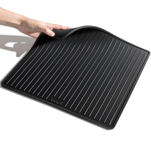 Silicone Coffee Machine Mat for Breville 870 (Black / 35*35*0.6cm)