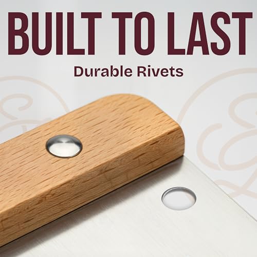 Multipurpose Bench Scraper (Wooden Grip)