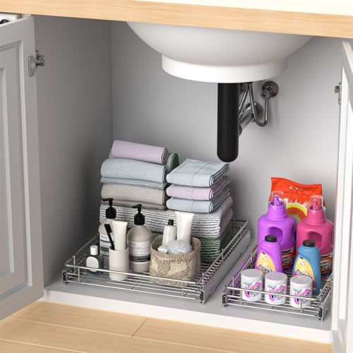 Pull Out Cabinet Organizer (17.8"W x 21"D)