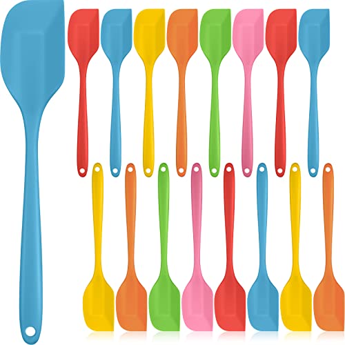 24 Pcs Silicone Spatulas 11 Inch Rubber Spatulas